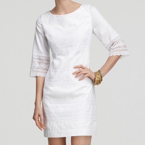 white lace tunic dress